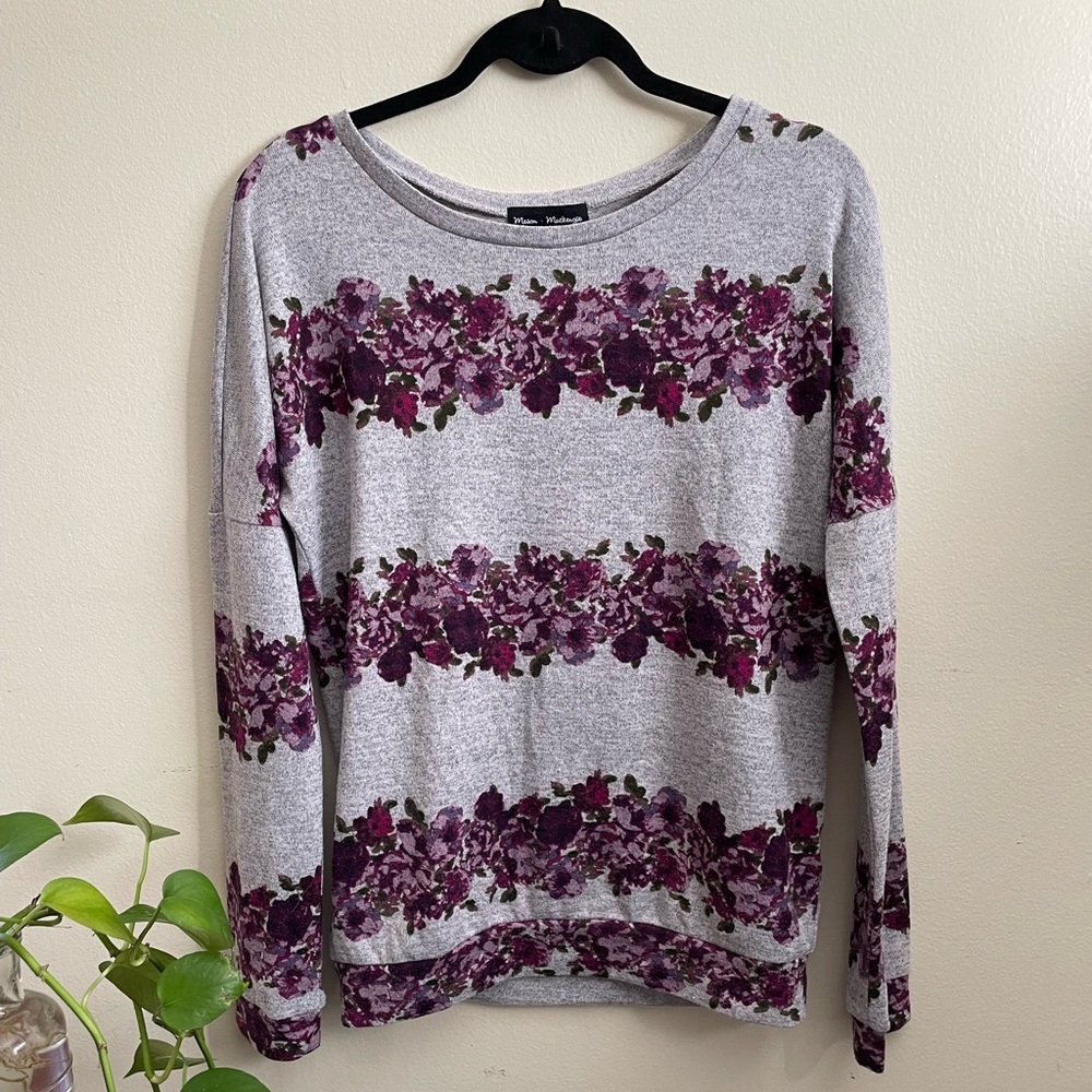 Mason + Mackenzie floral sweater | Size S